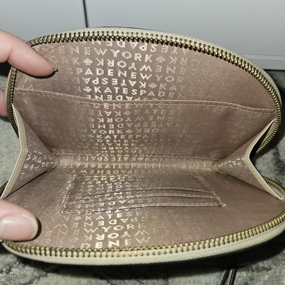 Kate Spade Taupe Leather Wristlet - Picture 3 of 3